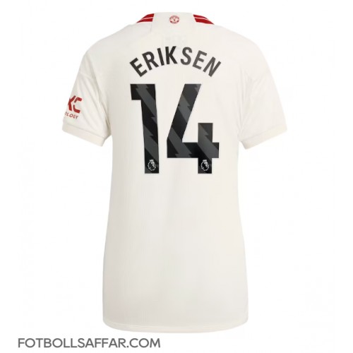 Manchester United Christian Eriksen #14 Tredjeställ Dam 2023-24 Kortärmad